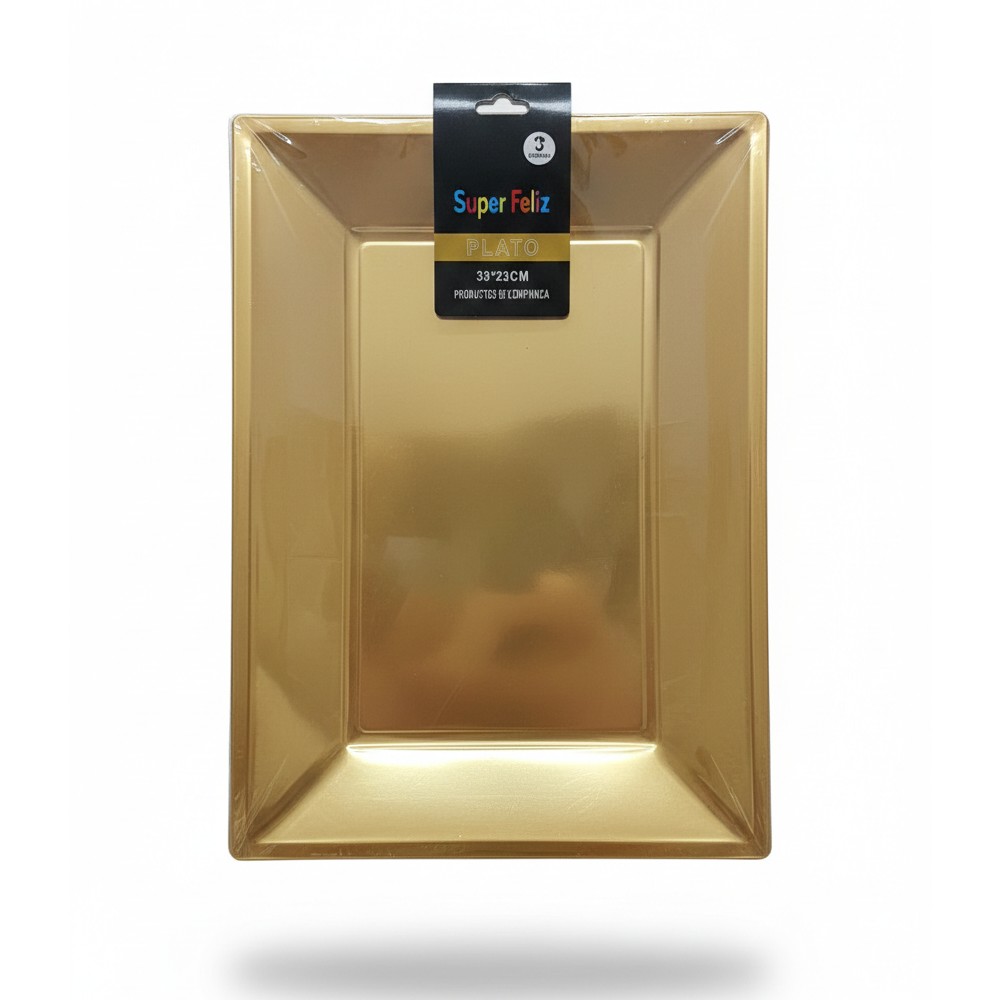 PLATO DORADO 3PCS