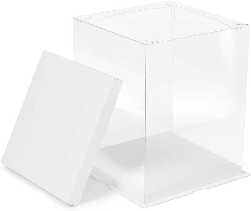 CAJA TORTA TRANSPARENTE 10IN