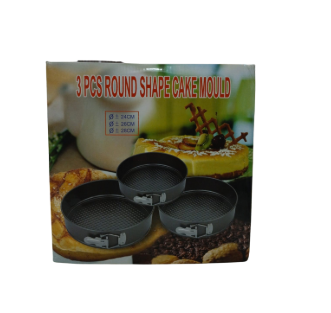 MOLDE PARA TORTA 24/26/28CM 3PCS