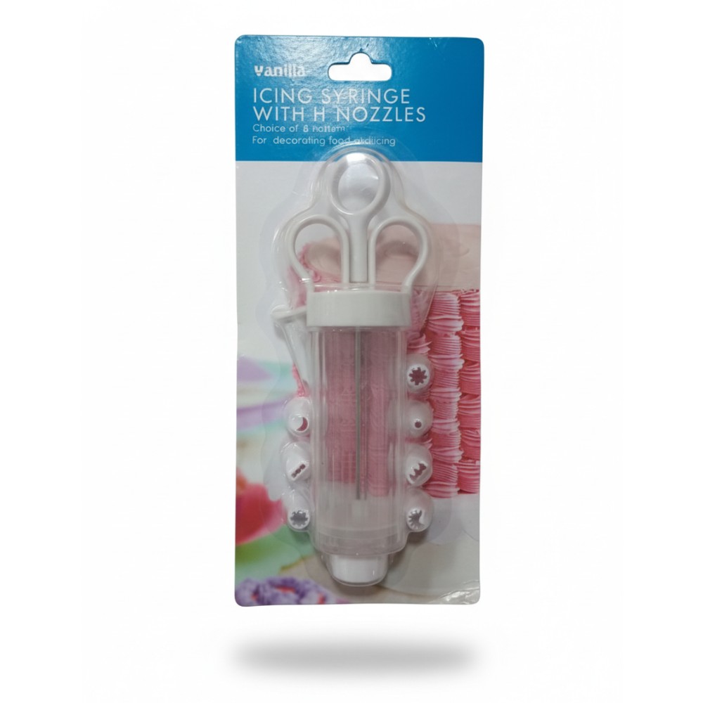 JUEGO JERINGA Y BOQUILLAS DE REPOSTERÍA 9 PIEZAS