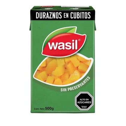 DURAZNO CUBITOS WASIL 500G