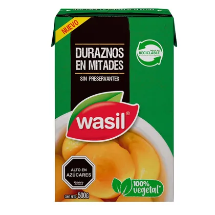 DURAZNO EN MITADES WASIL 500G