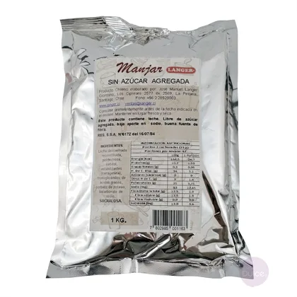 MANJAR LANGER SIN AZUCAR 1KG