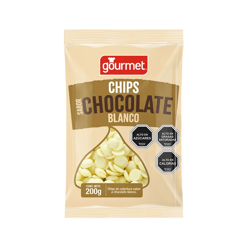 CHIPS CHOCOLATE BLANCO GOURMENT